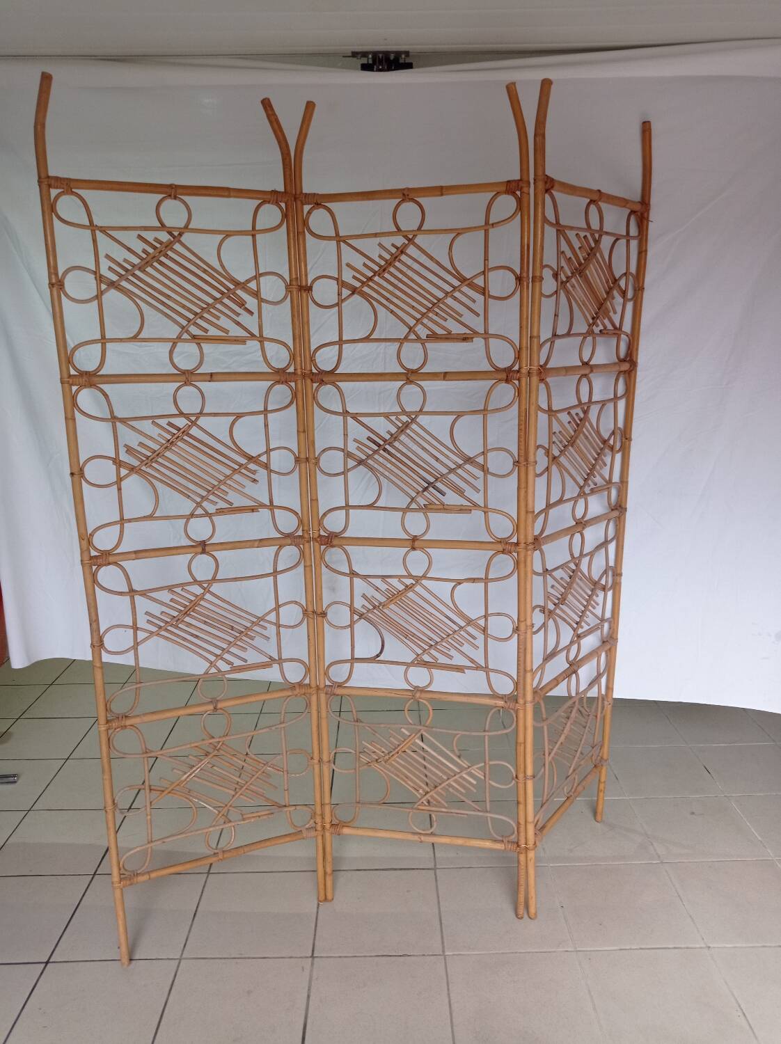 Rattan and wicker screen