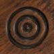 Vintage Brutalist low oak Stool, Belgium 1960s