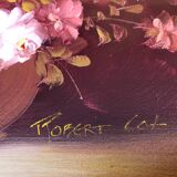 1970s Robert Cox (1934-2001) Oil painting on canvas "The Bouquet"