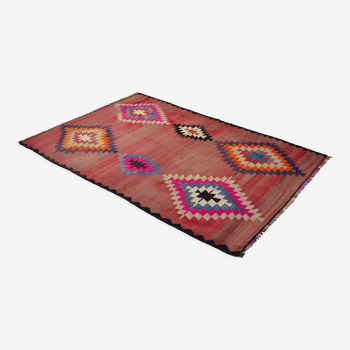 Anatolian handmade kilim rug 250 cm x 161 cm