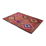 Anatolian handmade kilim rug 250 cm x 161 cm
