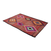 Anatolian handmade kilim rug 250 cm x 161 cm