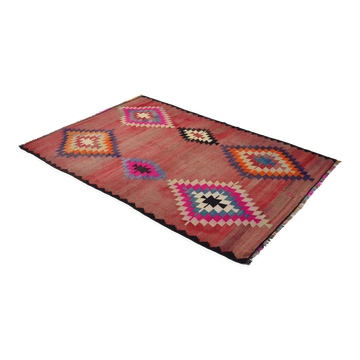 Anatolian handmade kilim rug 250 cm x 161 cm