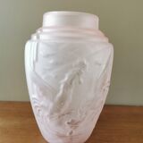 Art deco vase decorated with roosters