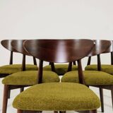 Dining room chairs set of 6 wild green Scandinavian design