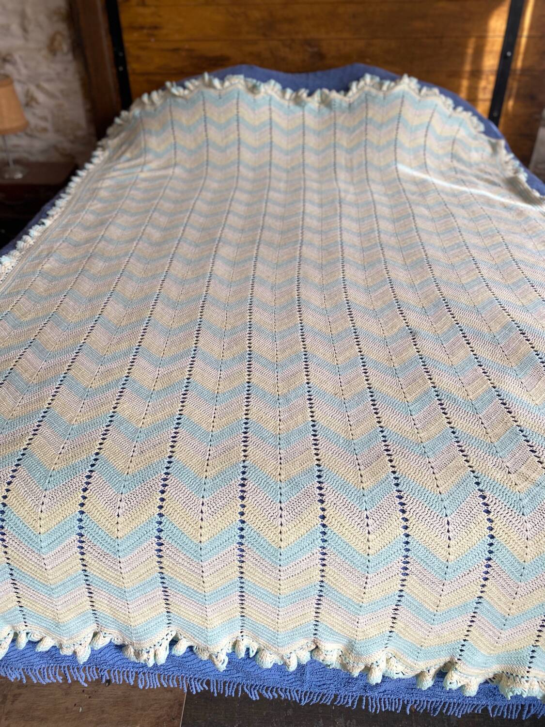 Couvre lit fait main