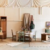 Set of 7 vintage pink glasses