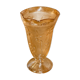 Iridescent glass vase with floral motifs in 40s style