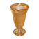 Iridescent glass vase with floral motifs in 40s style