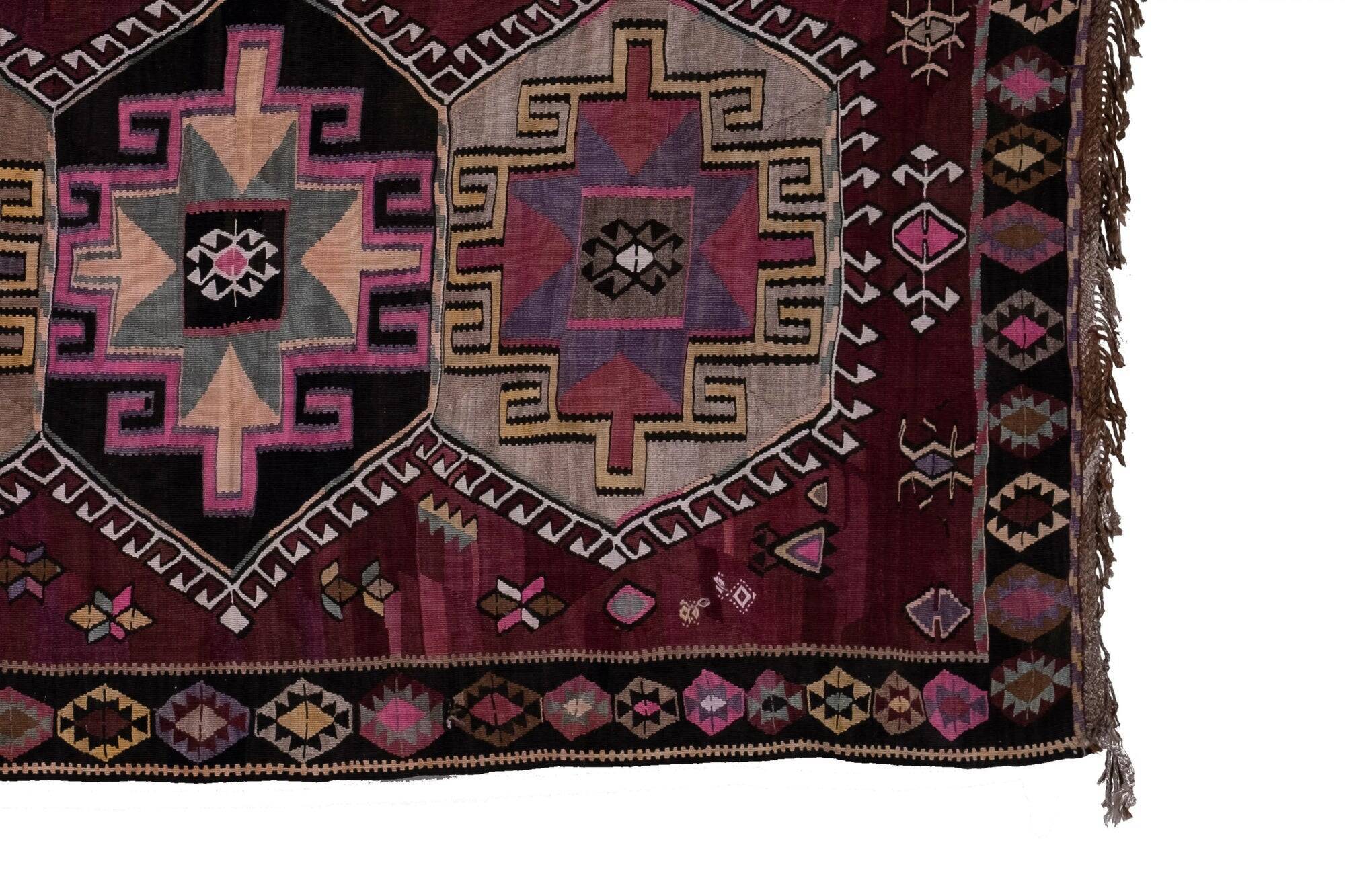 Vintage Turkish kilim handwoven 165x425 cm
