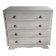 Commode Art Déco blanche patinée