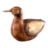 Wooden & brass bird