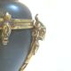 Oil lamp with engraved globe in Napoleon III style