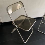 Paire de chaises vintage 1960 Plia par Giancarlo Piretti pour Castelli