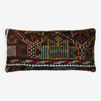 Housse de coussin kilim turc vintage, 30 x 60 cm