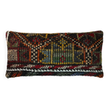 Vintage turkish kilim cushion cover , 30 x 60 cm