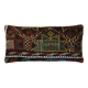 Vintage turkish kilim cushion cover , 30 x 60 cm