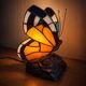Lampe papillon style Tiffany en vitrail
