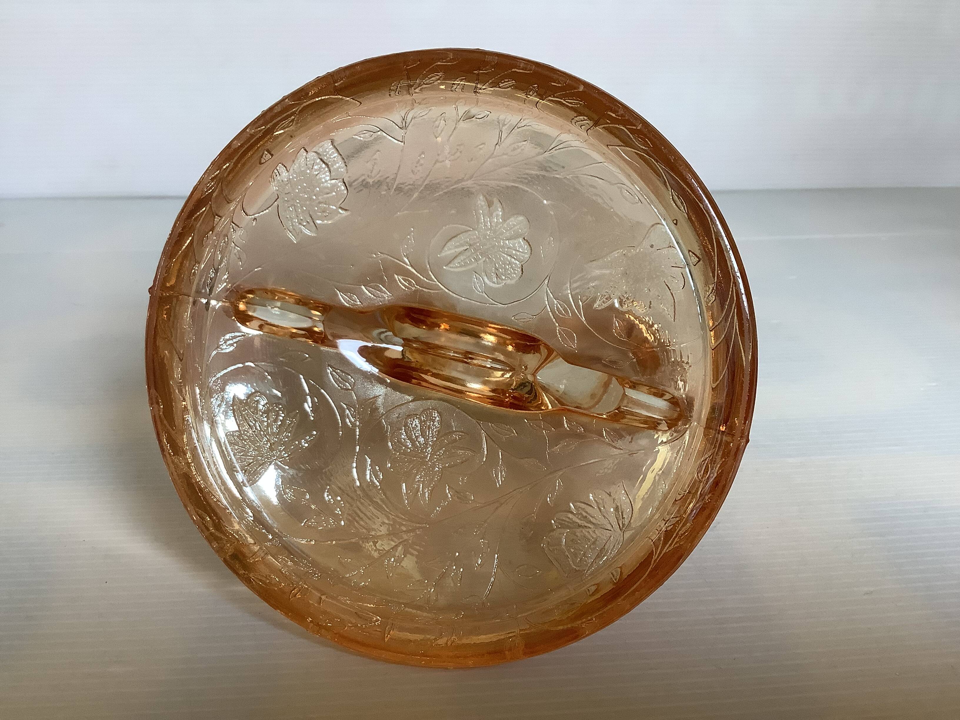 Double iridescent yellow marigold carnival candle holder