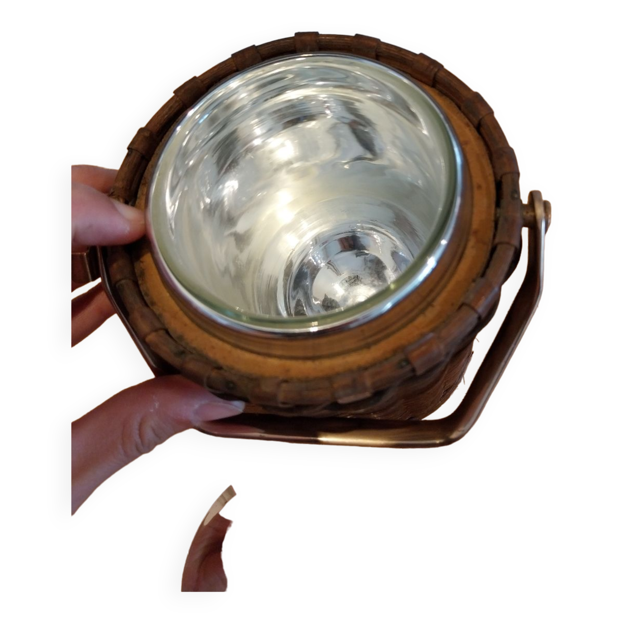 Copper wicker ice cube