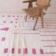 Pink Berber Rug - 303 x 197 cm