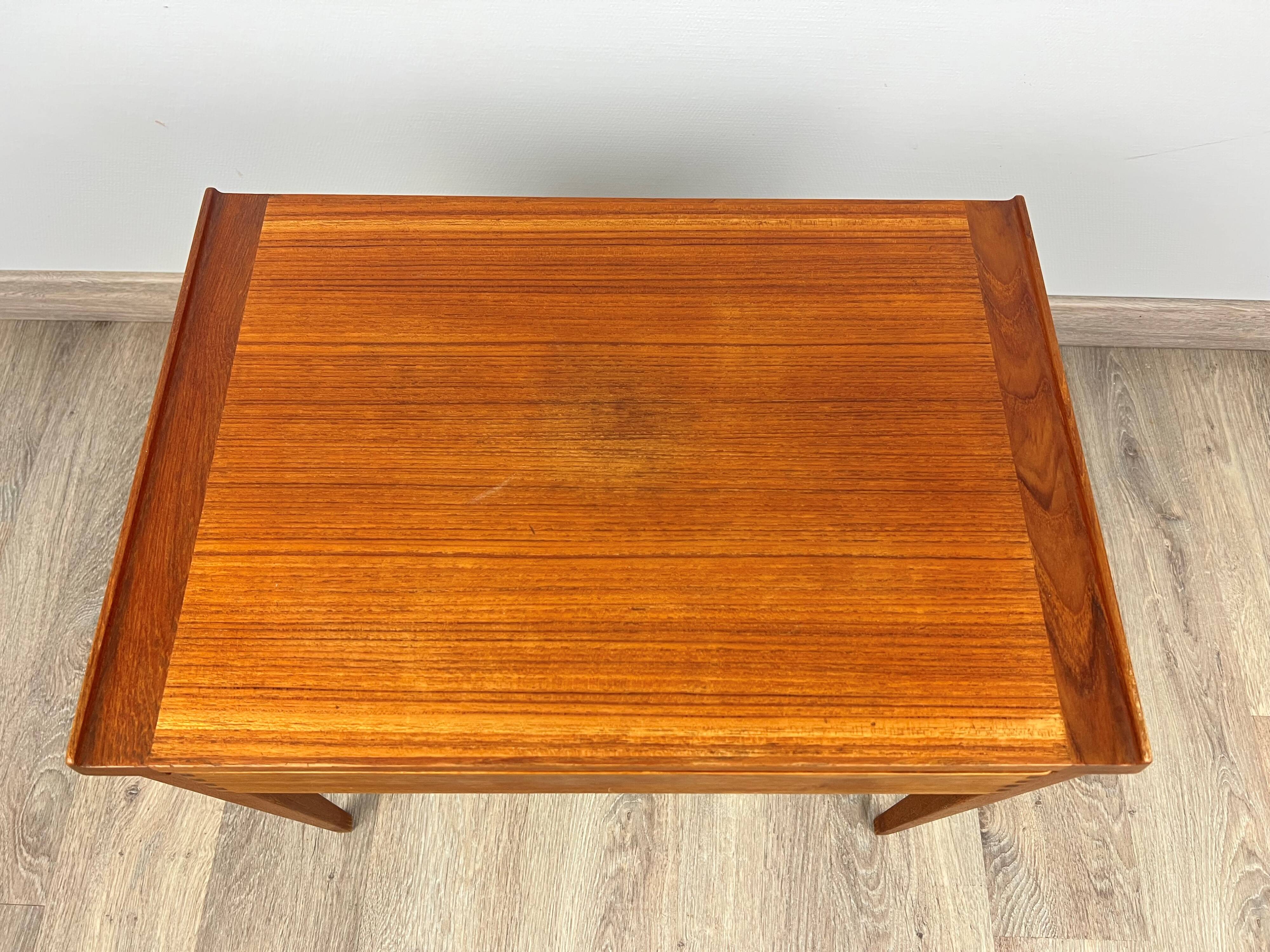 Scandinavian teak sewing table