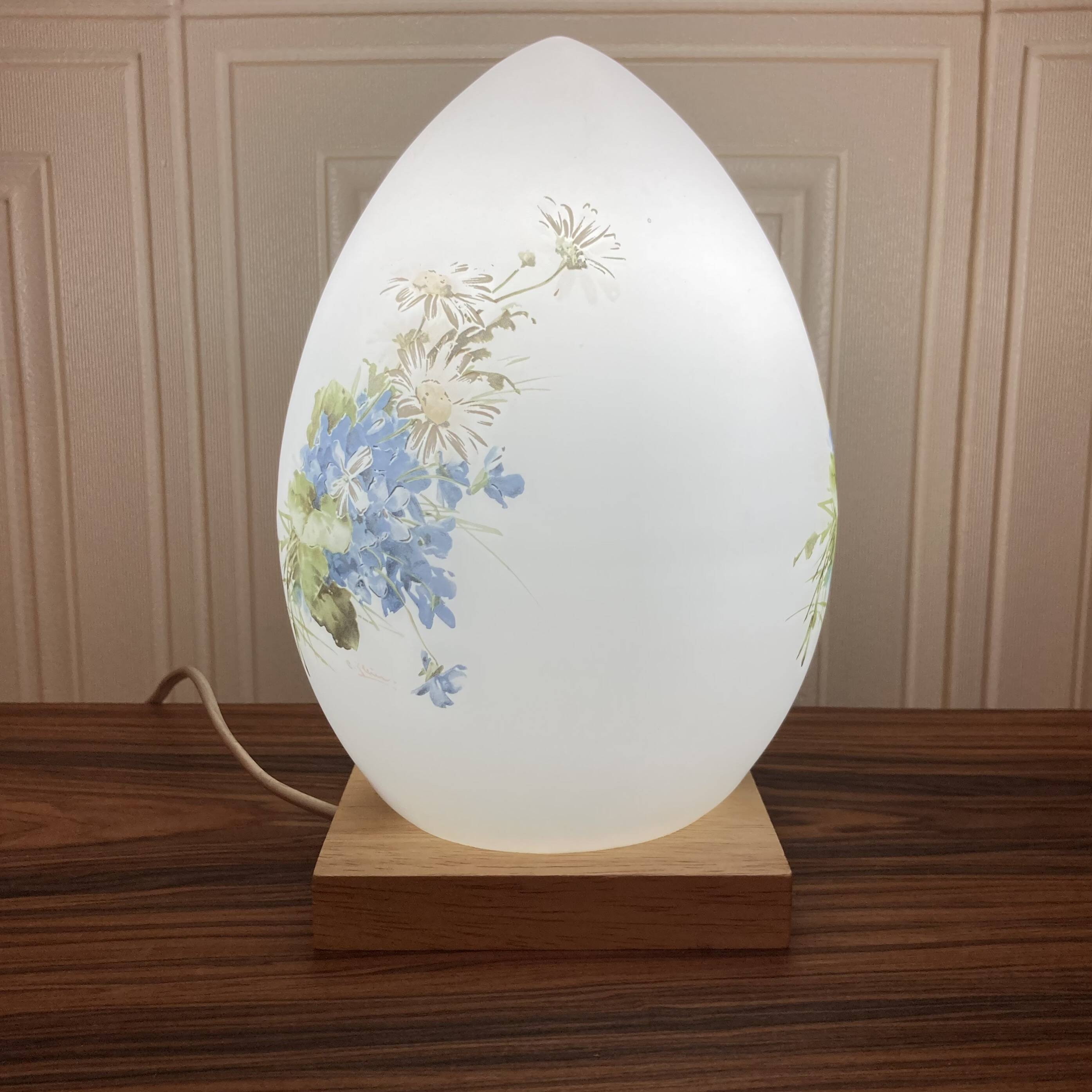 Paire de lampes opaline design 1950.