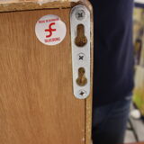 johannes Andersen teak lighted display cabine For Silkeborg Denmark