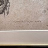 Old Print Engraving 19th Century Study of an Ear Sketch After Raphael Pasquier