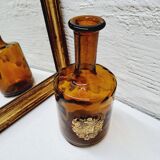 Amber glass carafe