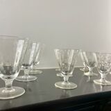 Service de verres ciselés
