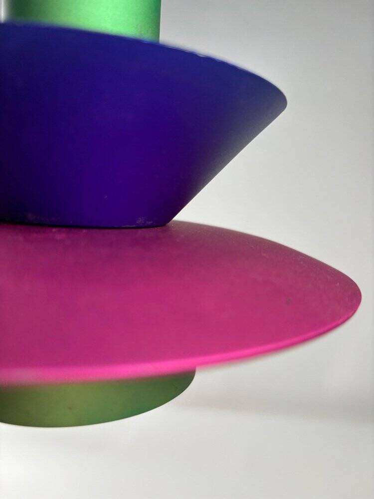 Italian Postmodern Pendant Lamps, 1980s, Set of 3