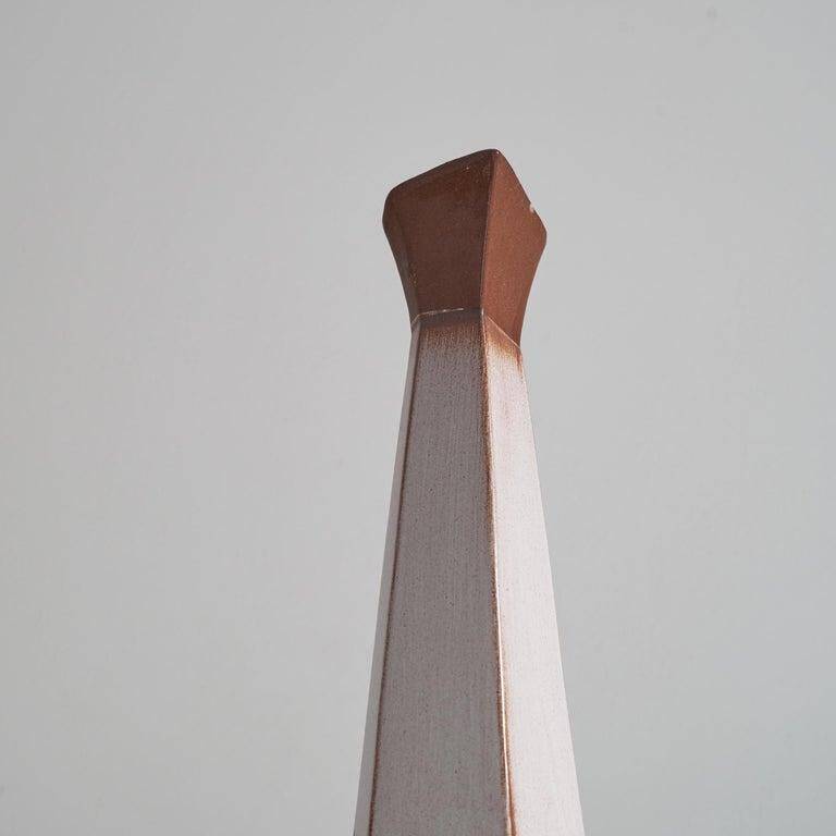 Cubist ceramic pitcher vase from the 1950s.