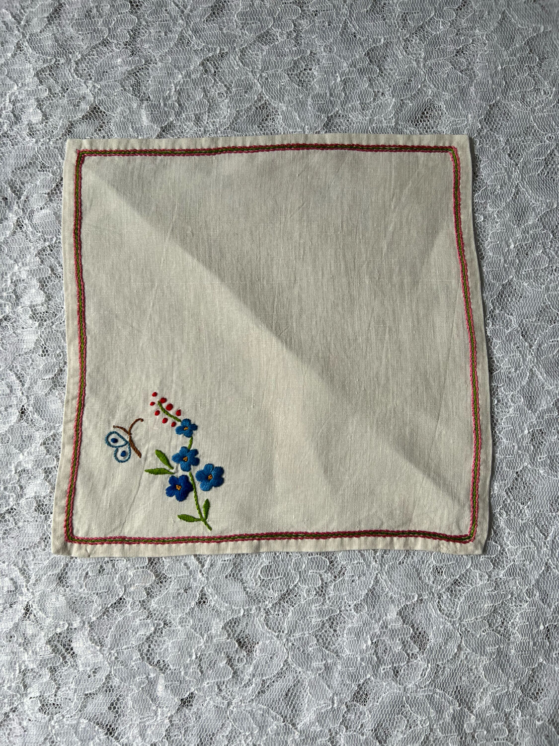 12 embroidered tea towels